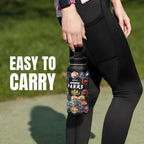 Hiker's Go National Parks Water Bottle – 32oz Insulated Stainless Steel with Magnetic Phone Holder Leak Proof Lid & 63 Waterproof Stickers